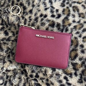 Michael Kors Wine Card Holder with Gold Chain